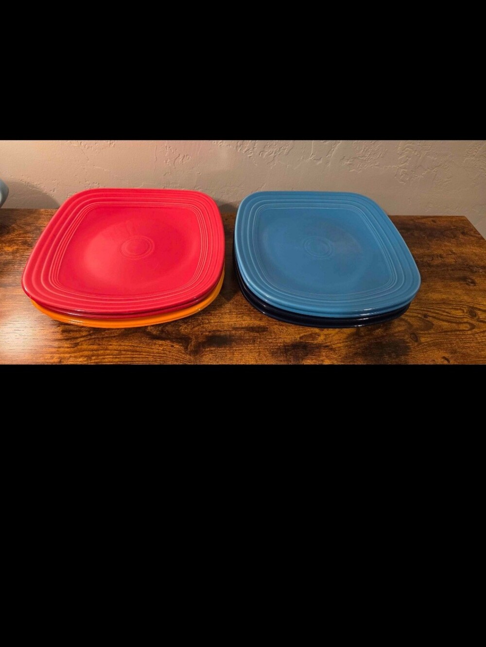 Fiestaware Square Dinner Plates - Set Of 8